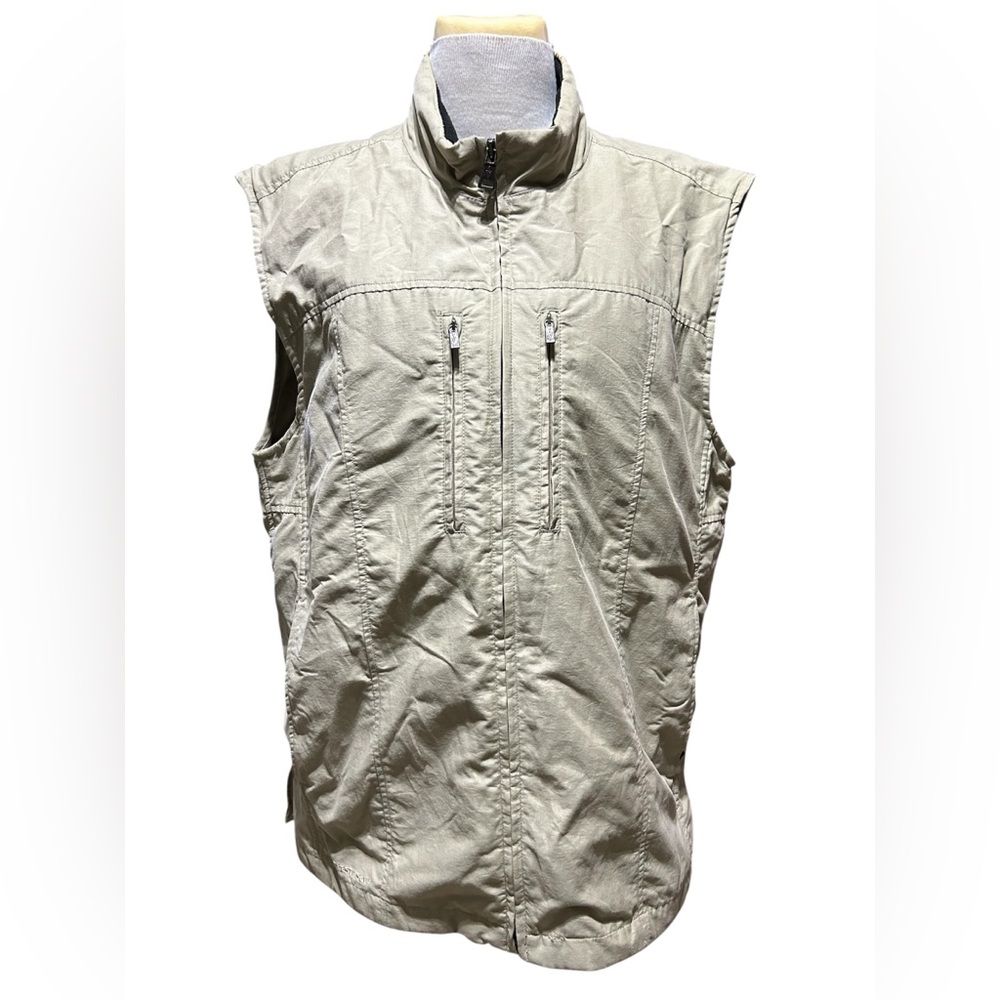 SCOTTEVEST RFID Travel Vest Mens Size Large TEC SeV Khaki Utility Pockets